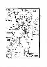 Body Parts Jigsaw Worksheet Worksheets Preview sketch template