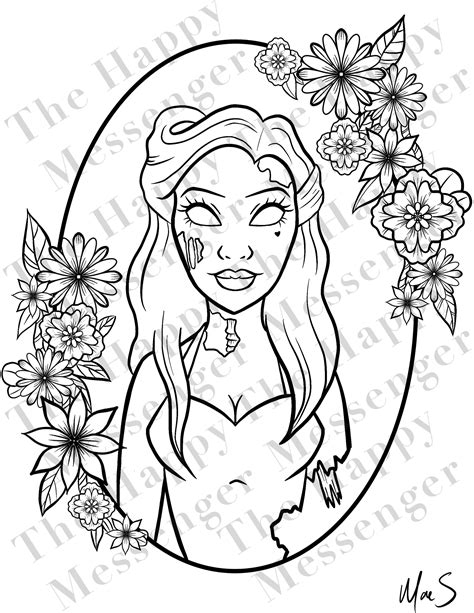 zombie coloring pages etsy
