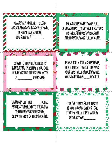 christmas scavenger hunt play party plan