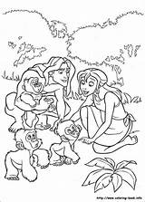 Tarzan Coloring Disney Pages Cartoon Printables Read sketch template