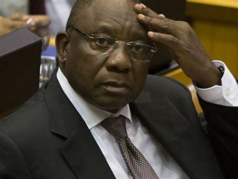south africa s deputy president cyril ramaphosa admits to