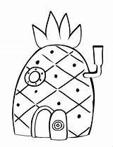 Spongebob House Pineapple Drawing Coloring Pages Drawings Spongebobs Squarepants Draw Colouring Ausmalbilder Cartoon Template Easy Zeichnen Kids Printable Step Sketch sketch template