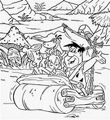 Coloring Pages Age Stone Flintstones Caveman Drawing Car Cartoon Captain Clipart Printable Kids Color Silly 80s Flintstone Teenagers Wheel Creative sketch template