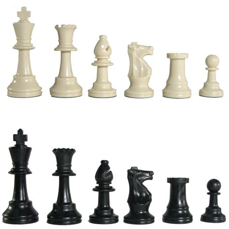 3 75 tournament plastic chess pieces
