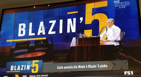 colin cowherds blazing  results  slackie brown sports culture
