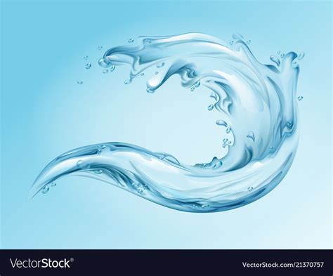 water splash realistic royalty  vector image