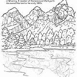 Coloring National Pages Parks Park Geyser Education Celebrate Yosemite 58kb 300px sketch template