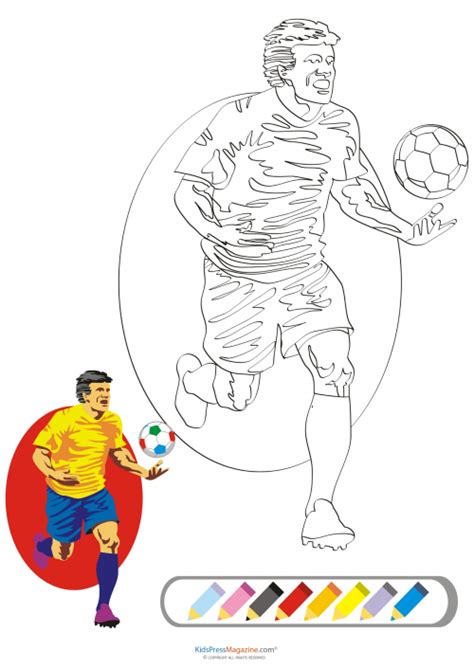 coloring match soccer star kidspressmagazinecom