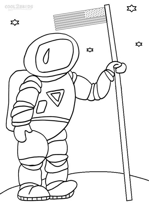 printable astronaut coloring pages  kids