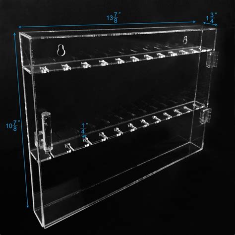 New Design Premium Wall Mounted Display Cabinet Showcase Acrylic Fork