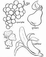 Kids Fruit Coloring Printable Popular Pages sketch template