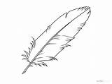 Feather Draw Outline Drawing Feathers Eagle Wikihow Coloring Step Drawings Clipart Easy Sketch Indian Color Pages Sheet Line Colouring Library sketch template