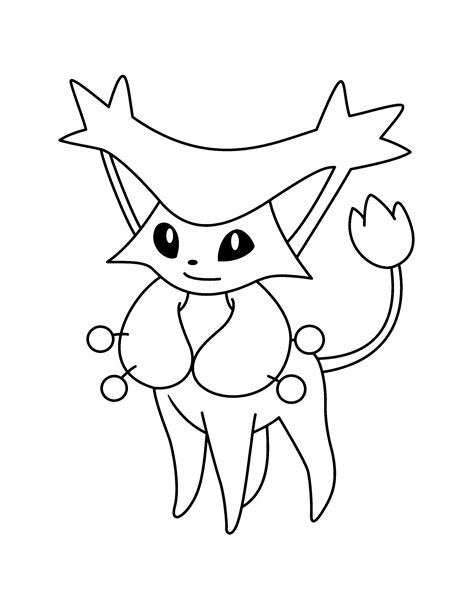 pokemon victini coloring coloring pages
