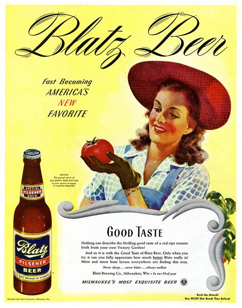 Beer In Ads 1711 Good Taste Brookston Beer Bulletin