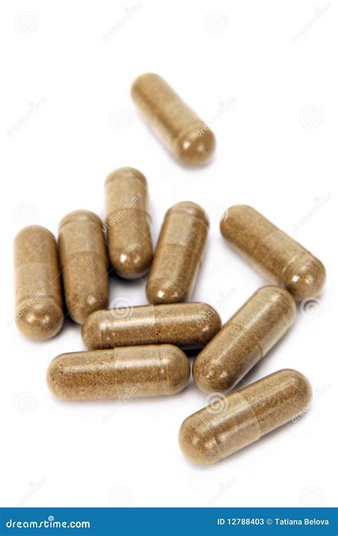herbal pills stock image image  pharmacy tablets