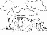 Coloring Prehistoric England Pages Stonehenge Getcolorings Monument Print 451px 58kb sketch template