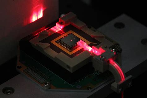 lighting   ion trap fiber optics built   chip  quantum computing