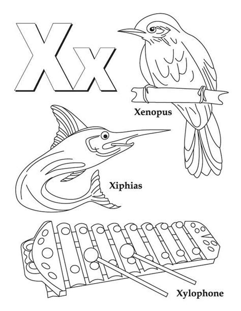 letter  coloring pages xyma