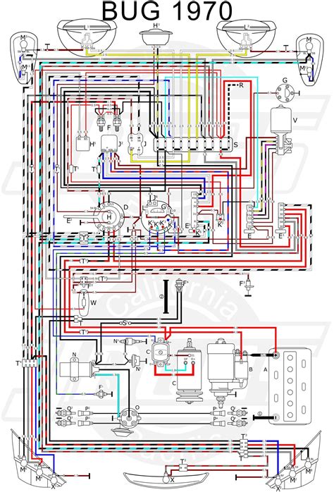wiring diagram   bug     parts  colors