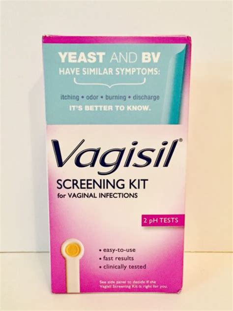 vagisil screening kit for vaginal infections 2 ph tests for sale online