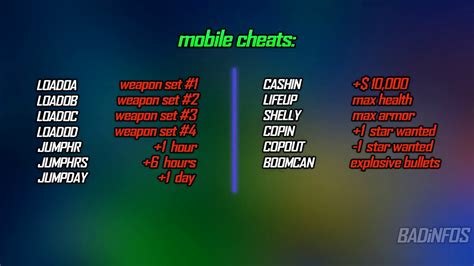 gta chinatown wars cheats for android ios psp nintendo