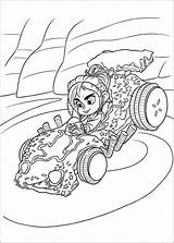 Coloring Ralph Pages Rush Sugar Wreck Racers sketch template