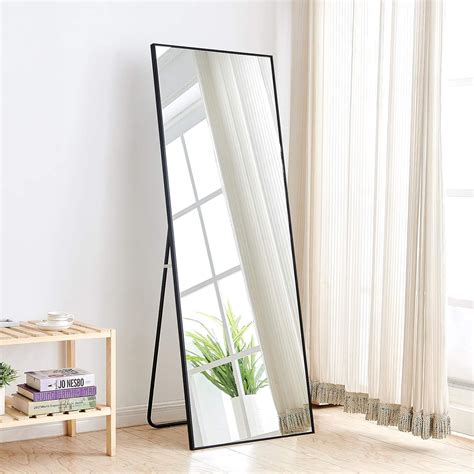 rose home fashion aluminum alloy thickened frame   full length mirror floor mirror