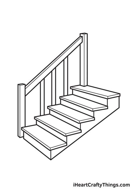 stairs drawing   draw stairs step  step