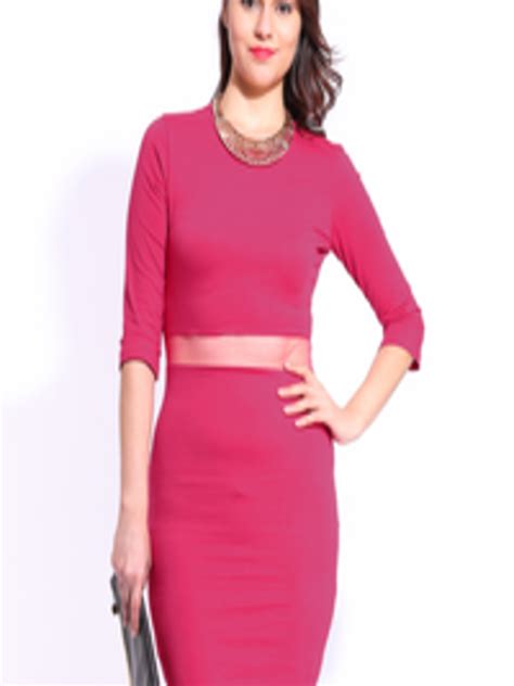 Buy Dressberry Pink Cling Berry Dress Dresses For Women 382560 Myntra