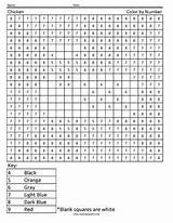 Number Coloring Worksheets Math Color Minecraft Pixel Numbers Printable Pages Printables Coloringsquared Halloween Subtraction Squared Games sketch template