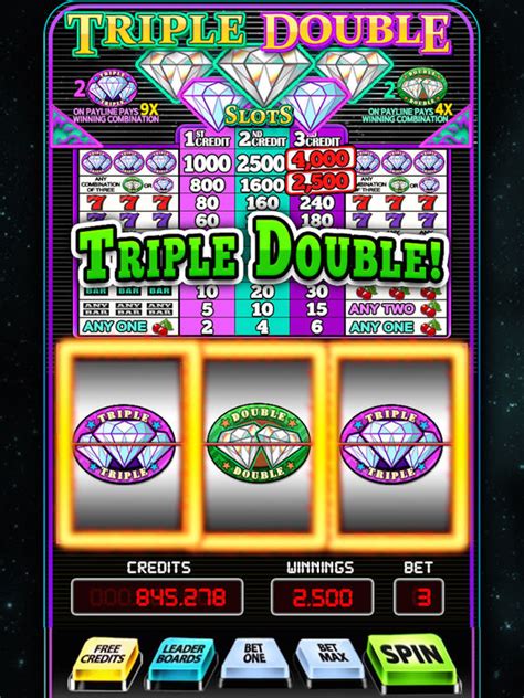 Triple Double Slots Classic Diamond Slot Machine Apprecs