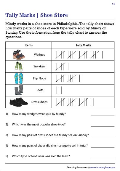 tally marks worksheets  learning tally chart interactive worksheet