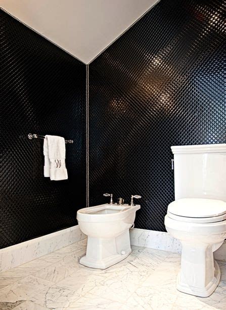 suzie elizabeth kimberly design glam bathroom  black penny tiles