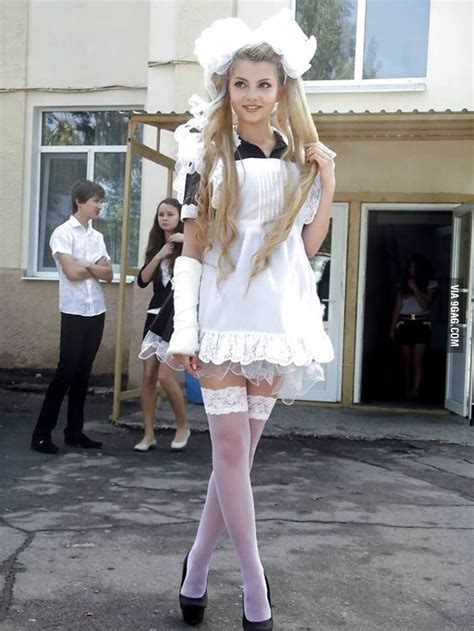 Russian School Girl On Graduation Day 9gag
