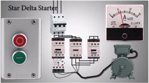 star delta starter explained working principle youtube