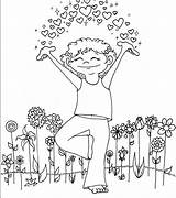 Yoga Coloring Kids Pose Pages Taking Breath Poses Coloringpagesfortoddlers Book Relaxation Practice Health Choose Board sketch template