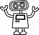 Coloring Pages Power Clipart Basic Ranger Robot Easy Cute Drawing Simple Robots Cartoon Boys Kids Sheets Choose Board Rangers Clipartmag sketch template