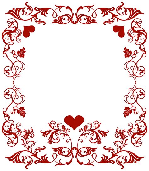 valentine border clip art   cliparts  images