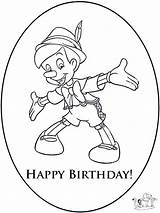 Birthday Happy Coloring Pages Kids Disney Printable Card Cards Pinocchio Grandma Annoying Orange Comments Coloringhome Popular Library Clipart Advertisement sketch template
