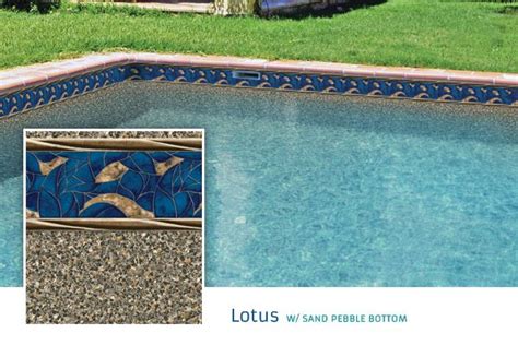 brown pool liners lotus  sand pebble bottom    pinterest