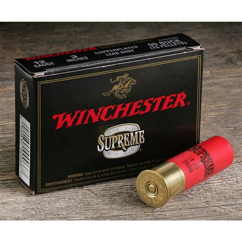 Winchester Double X Magnum Buckshot 12 Gauge 2 3 4 00 Buck 5 Rounds