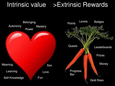 intrinsic  extrinsic rewards