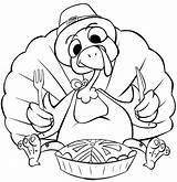 Coloring Thanksgiving sketch template