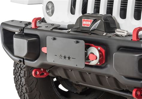 maximus  front license plate mounting brackets    jeep wrangler jk  mopar