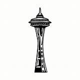 Needle Space Drawing Seattle Paintingvalley Drawings Washington sketch template
