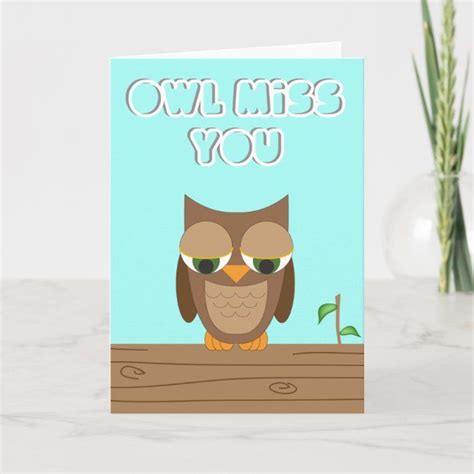 owl   card zazzlecom     cards