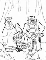 Gravity Falls Coloring Pages Print Dipper Soos Wendy Printable Stan Fall Color Disney Largest Characters Kids Sheets Children Cute Getcolorings sketch template