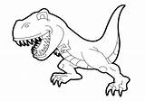 Rex Jurassic Trex sketch template