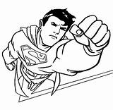 Superman Clipart Cartoon Library Clip sketch template