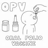 Polio Virus Vaccine Clip Illustrations Vector sketch template